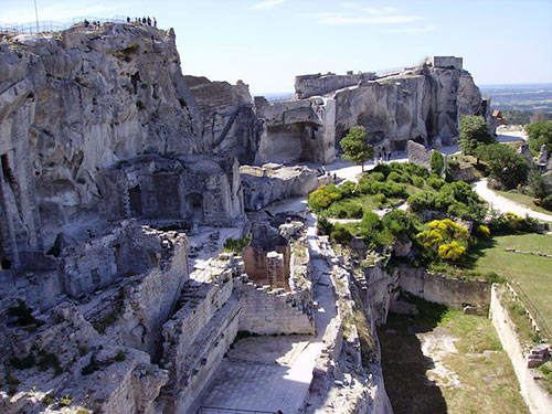Les Baux, where the hero and heroine of Madam, Will You Talk? have a precarious encounter